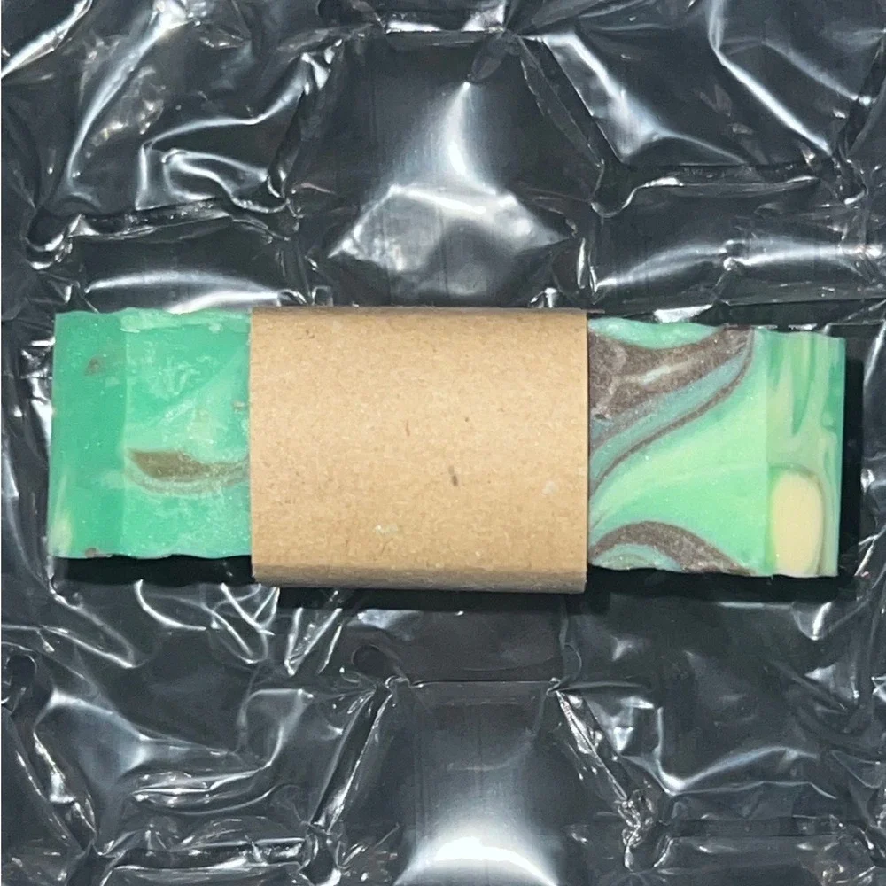 Buff City Soap Tobacco Bay Leaf Bar Soap Green 5.5oz New Artisan Handcrafted